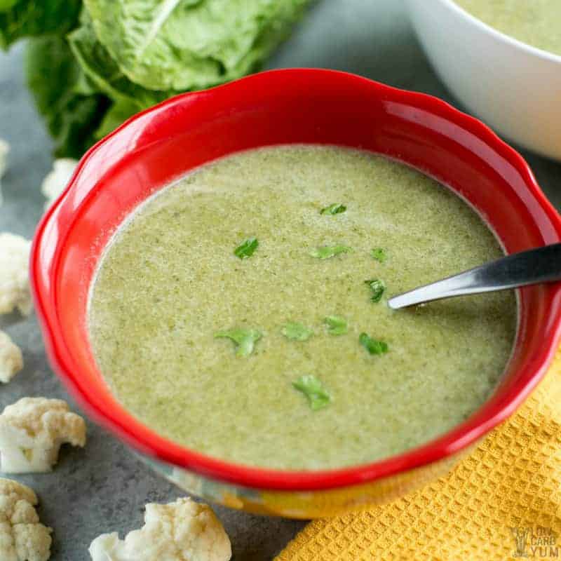 Easy Romaine Lettuce Soup Recipe Dairy Free Low Carb Yum