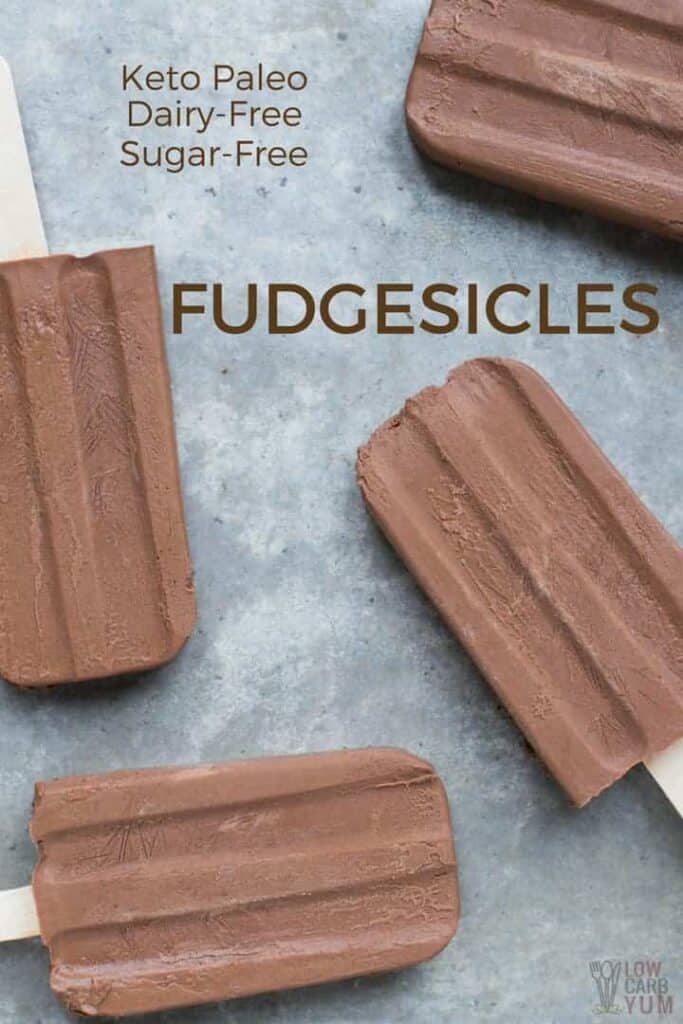 Sugar Free Fudgesicles Fudge Pops Recipe Low Carb Yum
