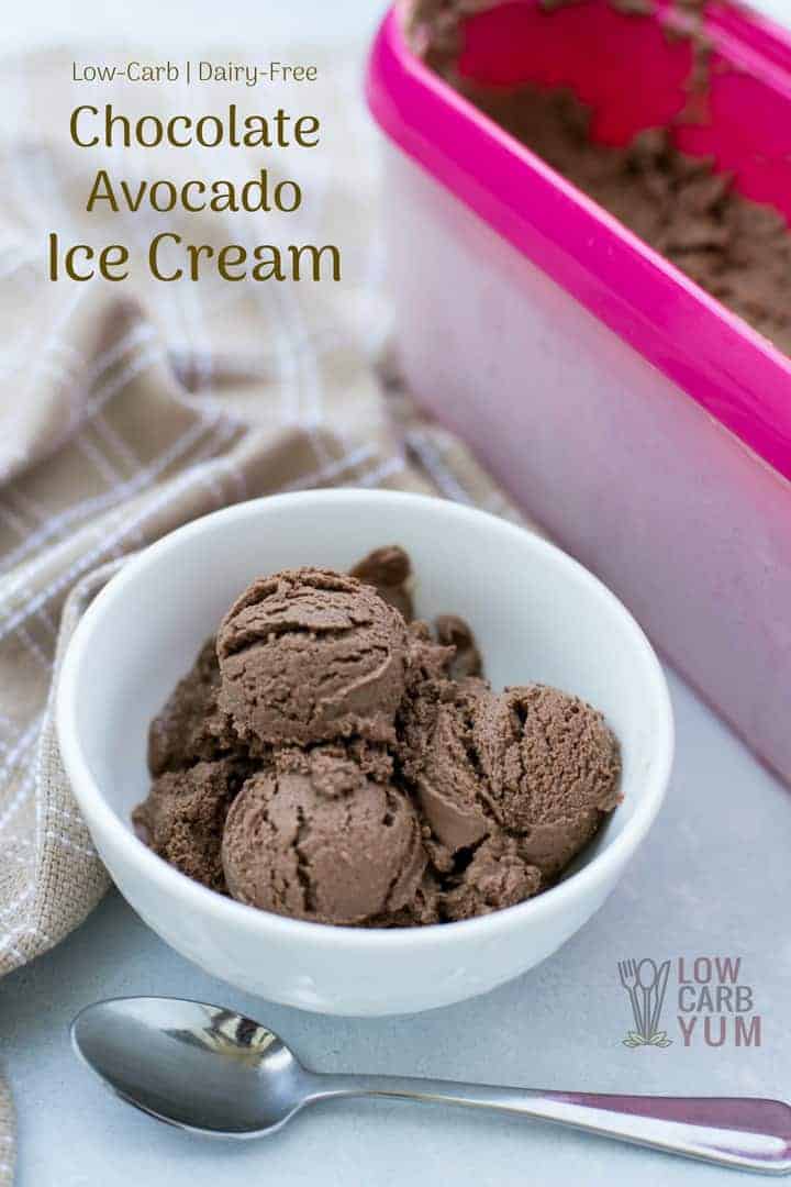 Dairy free chocolate avocado ice cream recipe
