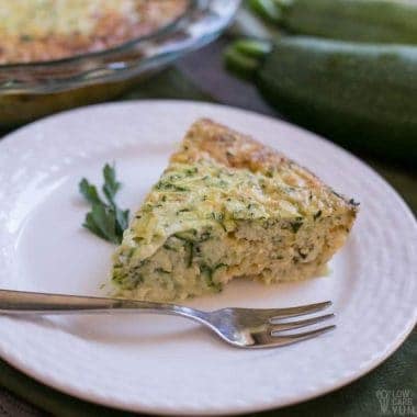 Crustless zucchini quiche