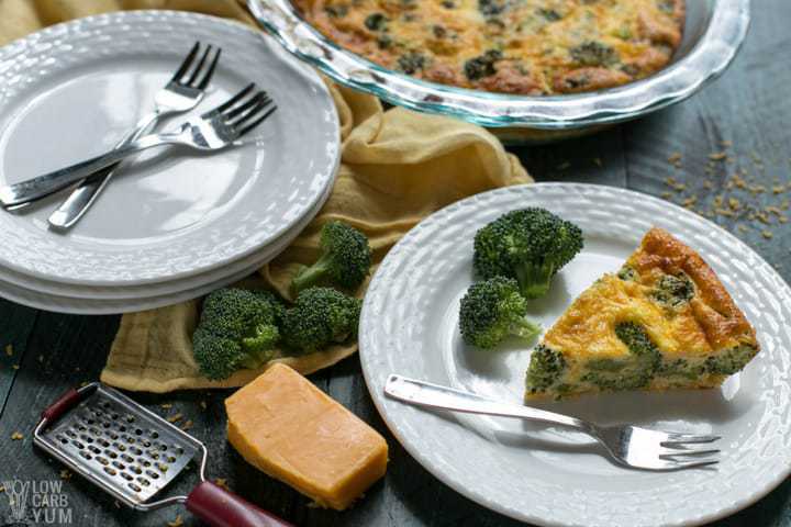 Gluten-Free Broccoli Cheddar Crustless Quiche –