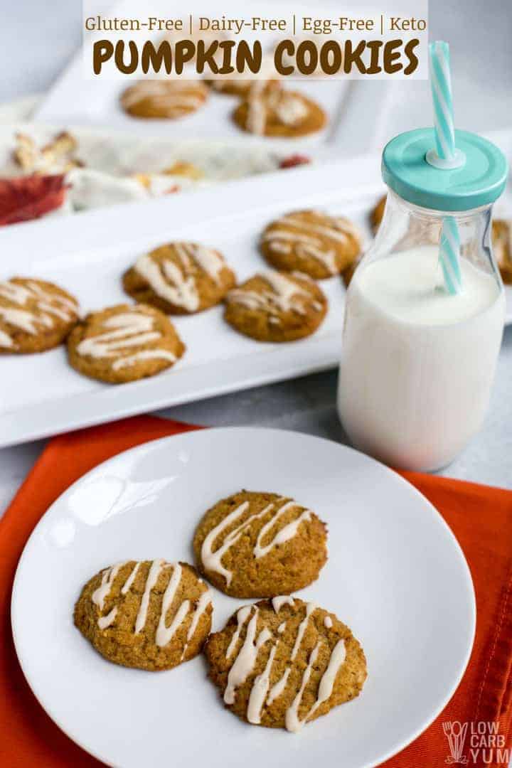 Dairy free gluten free pumpkin cookies without eggs