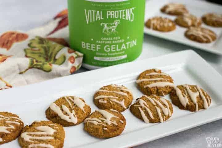 Dairy free gluten free pumpkin cookies without eggs with gelatin