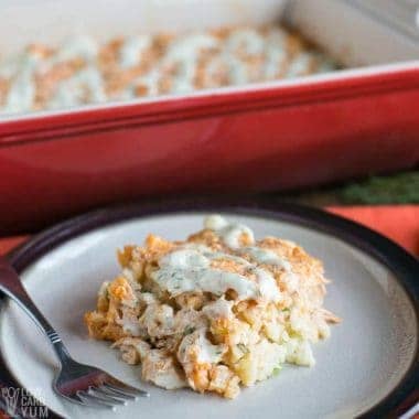Low Carb Paleo Buffalo Chicken Casserole Recipe