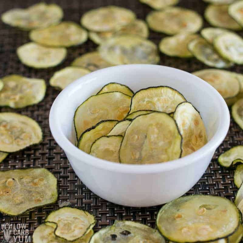 Oven Baked Zucchini Chips Recipe (Paleo, Keto) | Low Carb Yum