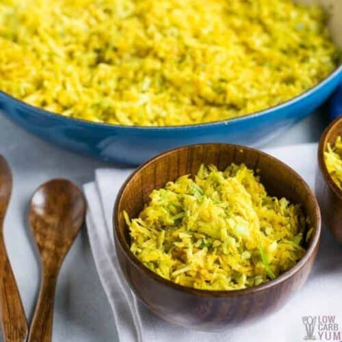 Cabbage Rice with Indian Spices for a Keto Side Dish Low Carb Yum