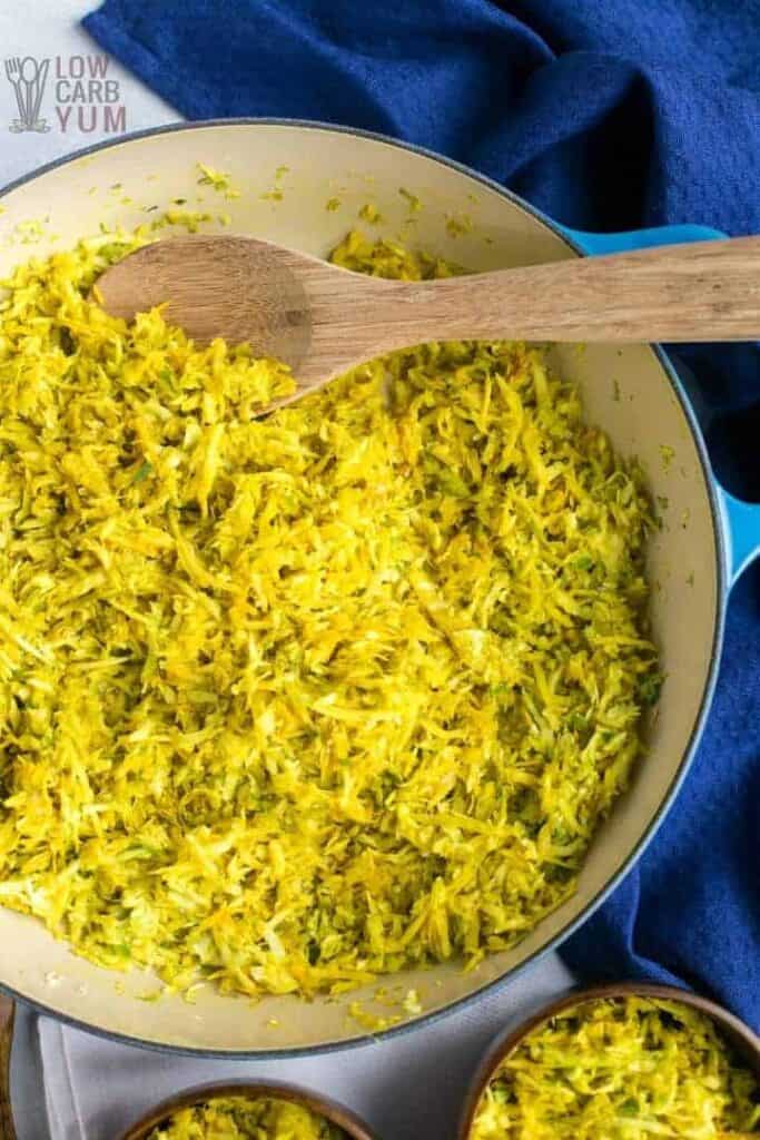 Cabbage Rice with Indian Spices for a Keto Side Dish Low Carb Yum