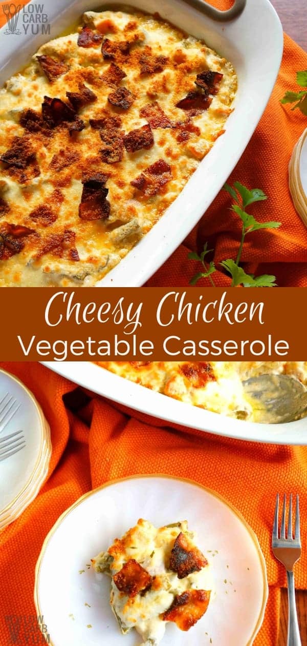 Chicken Vegetable Casserole (Low Carb, Gluten Free) - Low Carb Yum