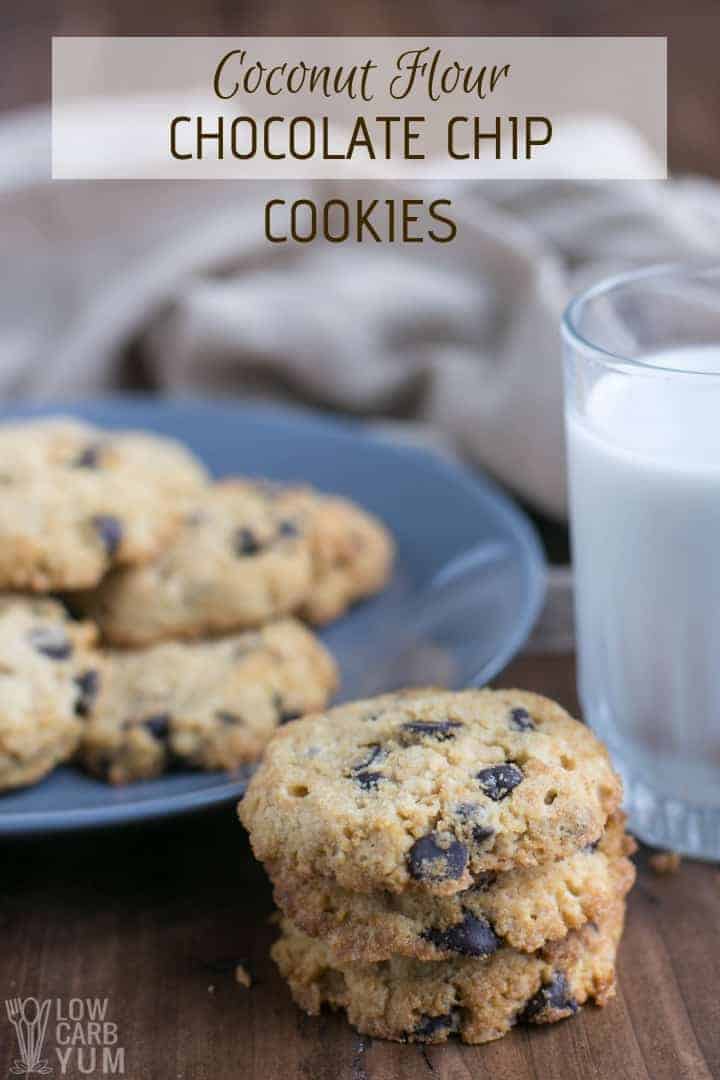 Low carb coconut flour chocolate chip cookies recipe
