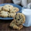 Serving coconut flour chocolate chip cookies with milk