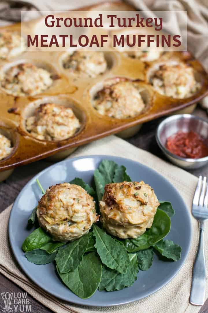 Ground turkey meatloaf muffins recipe #lowcarb #keto #ketorecipes