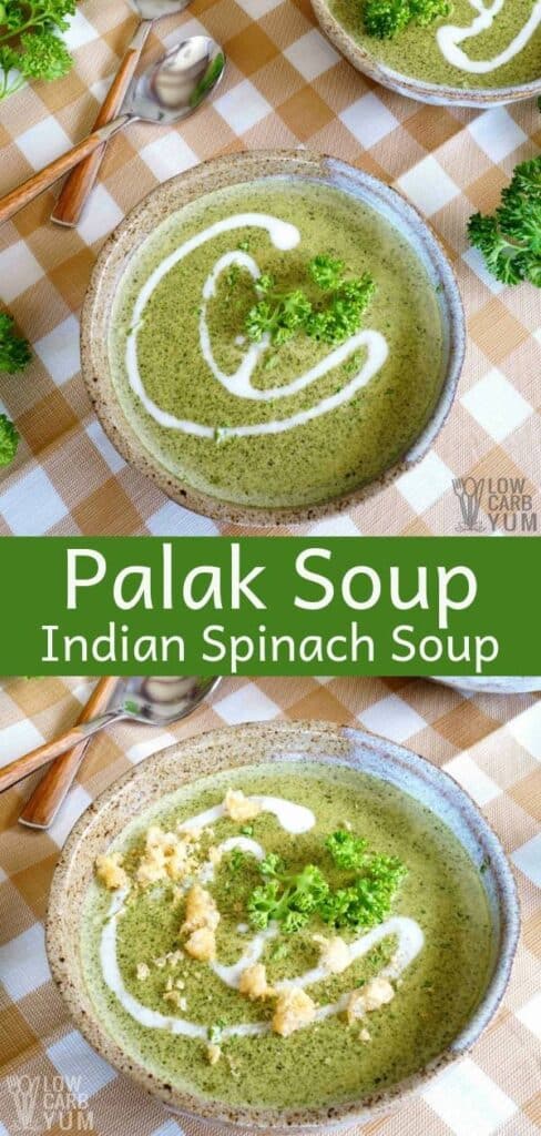 Palak Soup Rezept für indische Spinatsuppe