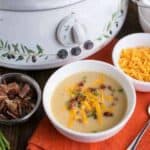 Easy cauliflower cheddar soup recipe. #lowcarb #keto #glutenfree #grainfree #ketorecipes #ketosoup #weightwatchers #cheese #Atkins | LowCarbYum.com