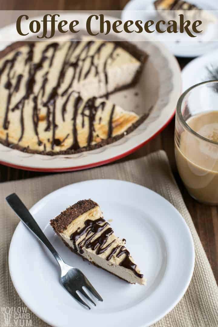 Keto low carb coffee cheesecake