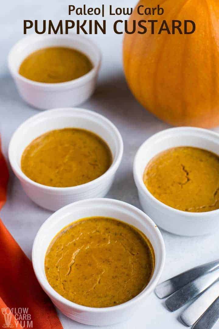 paleo keto pumpkin custard