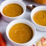 Easy to make healthy paleo pumpkin custard recipe. #lowcarb #paleo #dairyfree #glutenfree #keto #ketorecipes #pumpkin #sugarfree #weightwatchers #atkins | LowCarbYum.com