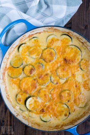 Easy Zucchini Au Gratin (Keto, Gluten-Free) - Low Carb Yum