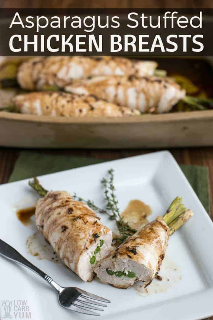 Balsamic Asparagus Stuffed Chicken Breasts Recipe