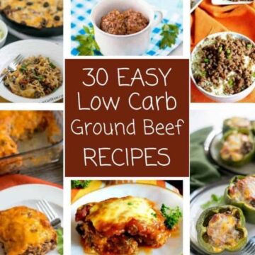 30 easy Low Carb ground beef recipes
