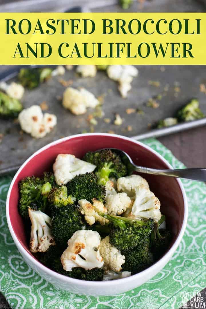 Oven Roasted Broccoli and Cauliflower Low Carb Yum