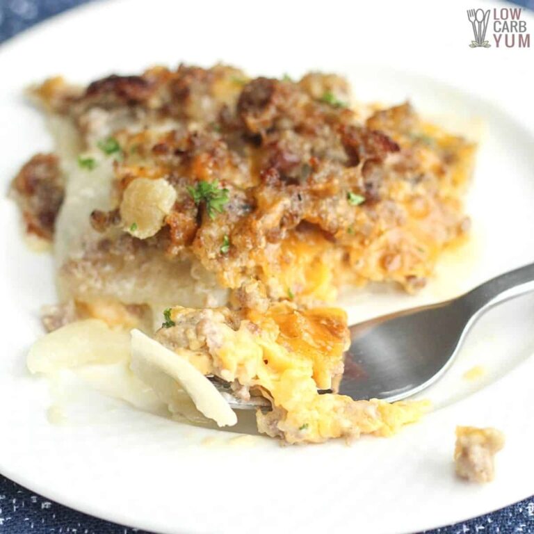 Keto Sausage Casserole Recipe Low Carb Yum