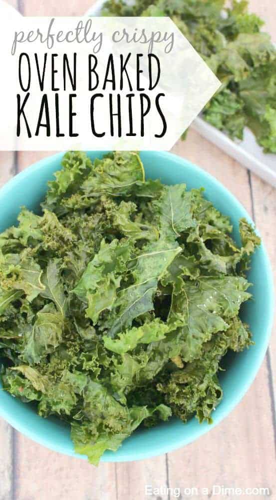 homemade over baked kale chips