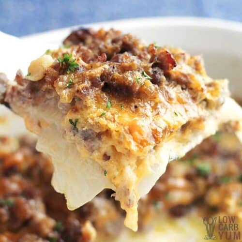 Keto Sausage Casserole Recipe Low Carb Yum