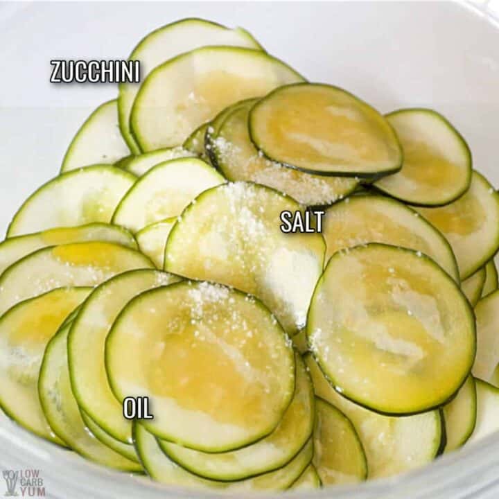 Keto Baked Zucchini Chips (Paleo) - Low Carb Yum