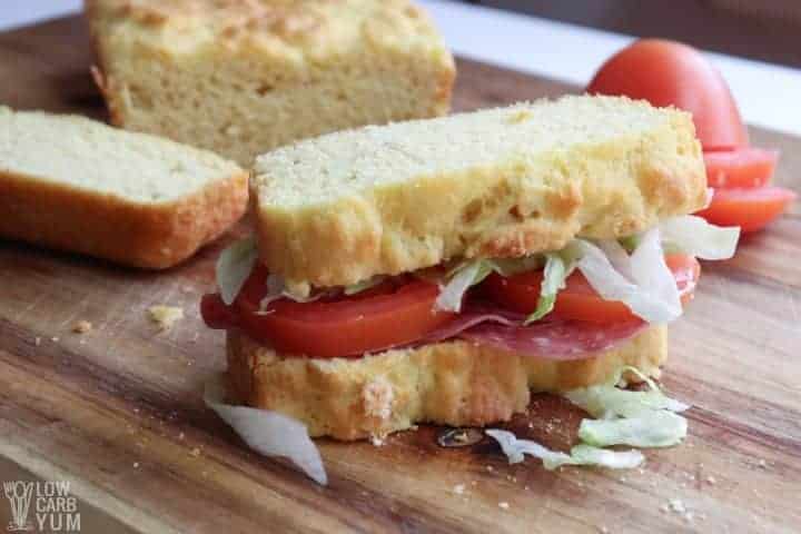 coconut flour bread keto sandwich