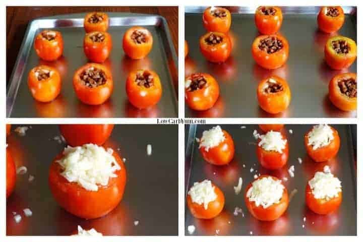 Meat stuffed tomatoes