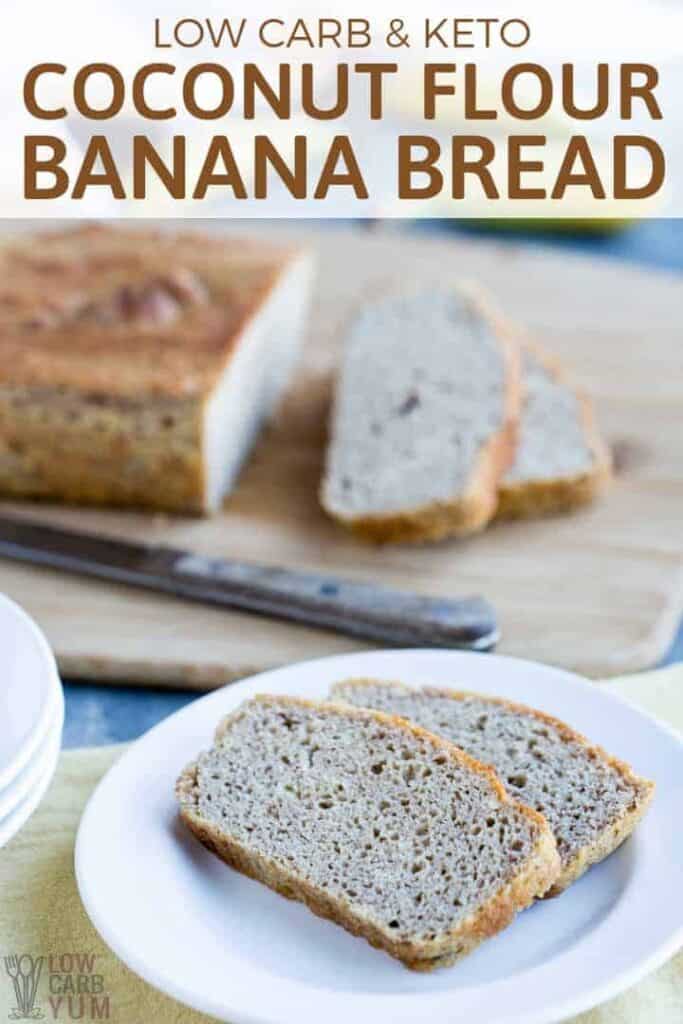 Coconut Flour Banana Bread (Paleo, Gluten-Free, Keto) | Low Carb Yum