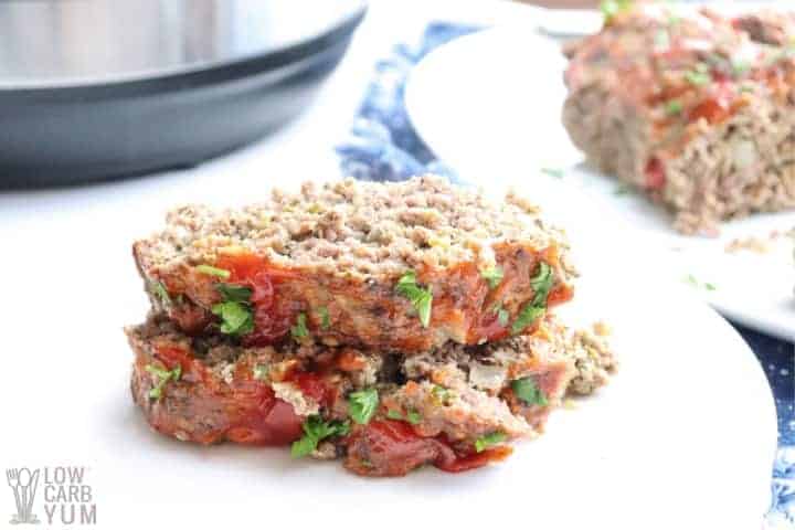 meatloaf slices on plate