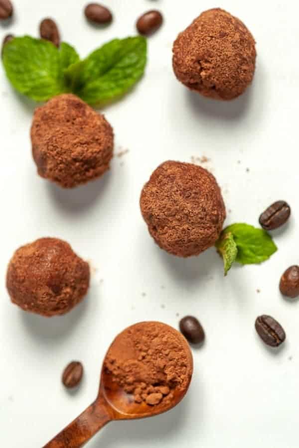 peppermint mocha fat bombs