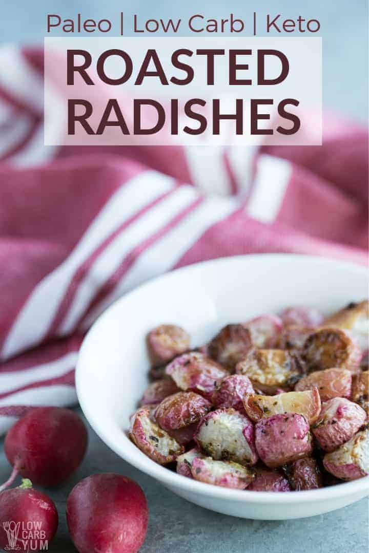 Roasted radishes keto recipe