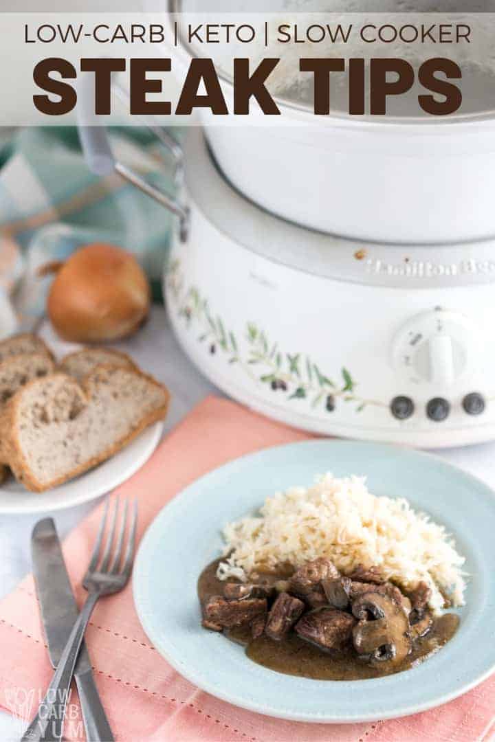 steak tips slow cooker recipe