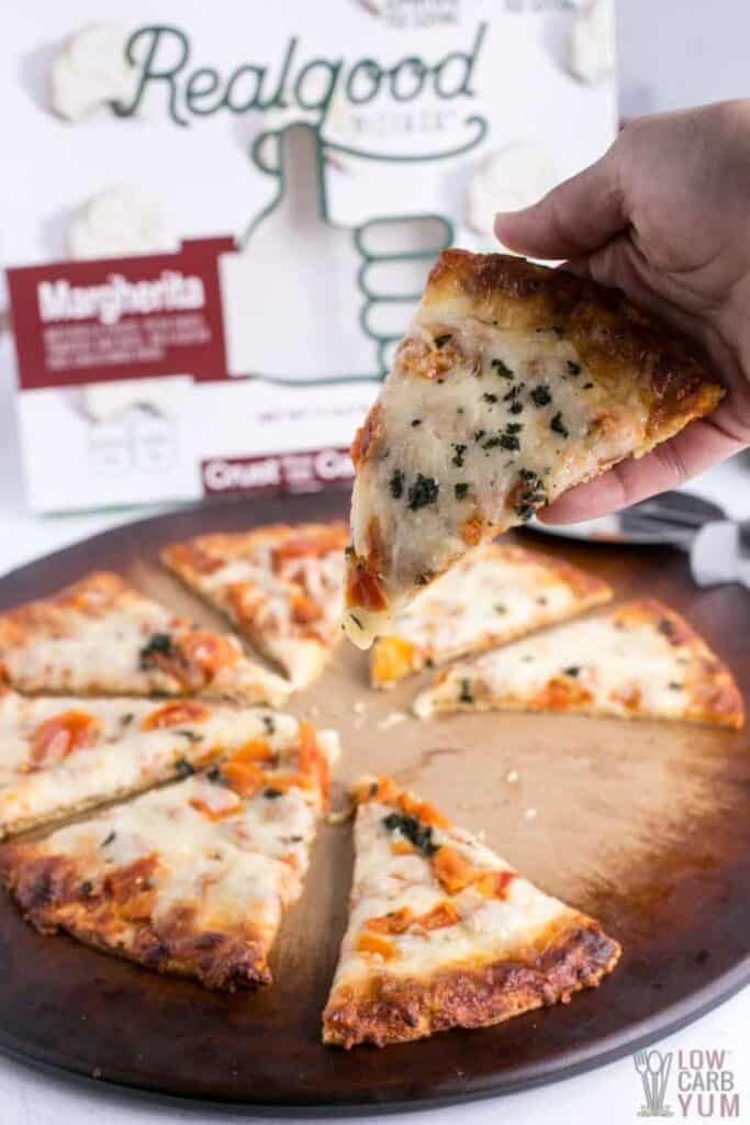 Real Good Pizza with Cauliflower Crust (Keto) Low Carb Yum