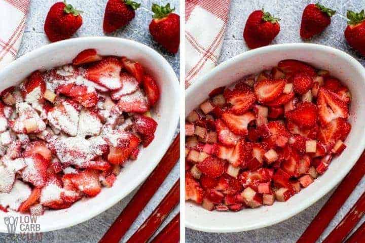 mixing the filling