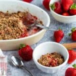 gluten free strawberry rhubarb crisp