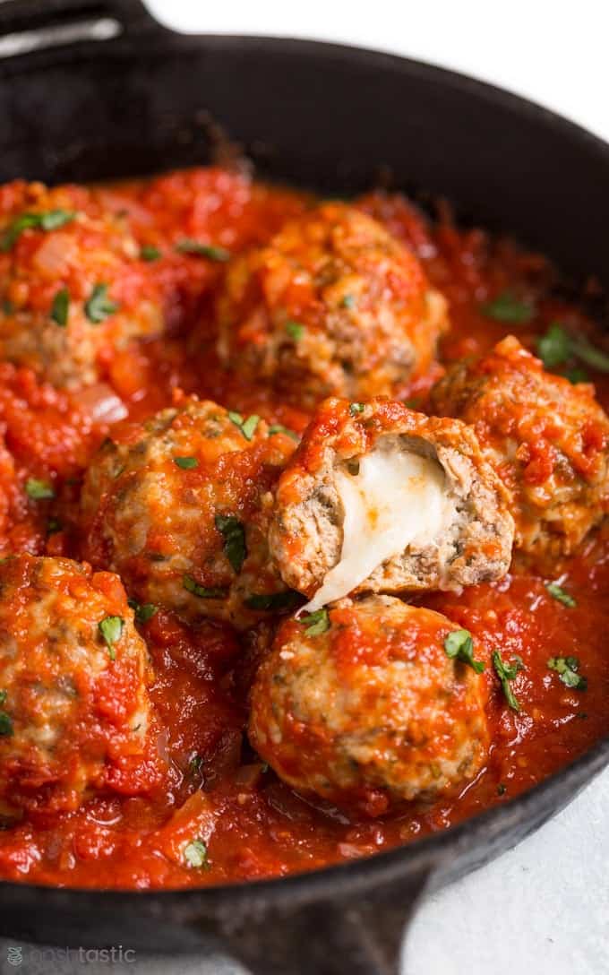 mozzarella meatballs