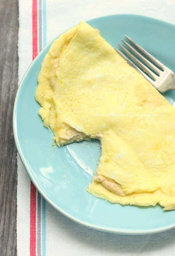 Buffalo Egg on plate with fork