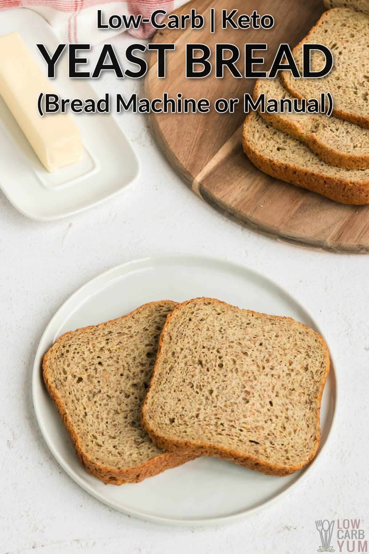 keto yeast bread machine recipe cover image