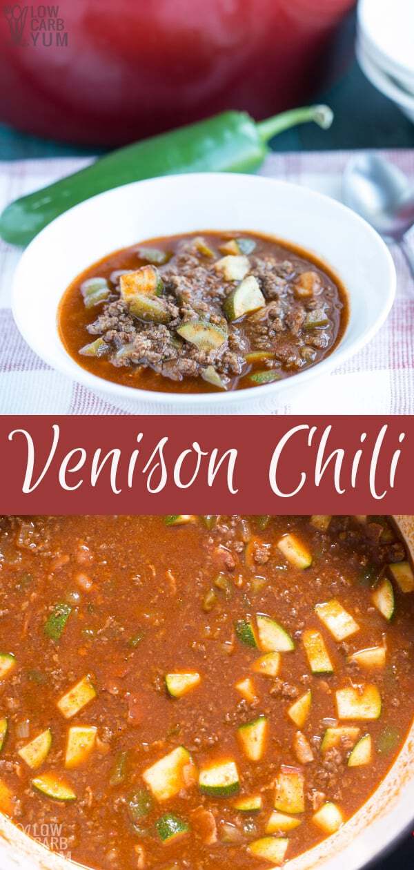 Venison Chili (Stovetop Or Slow Cooker Recipe) - Low Carb Yum