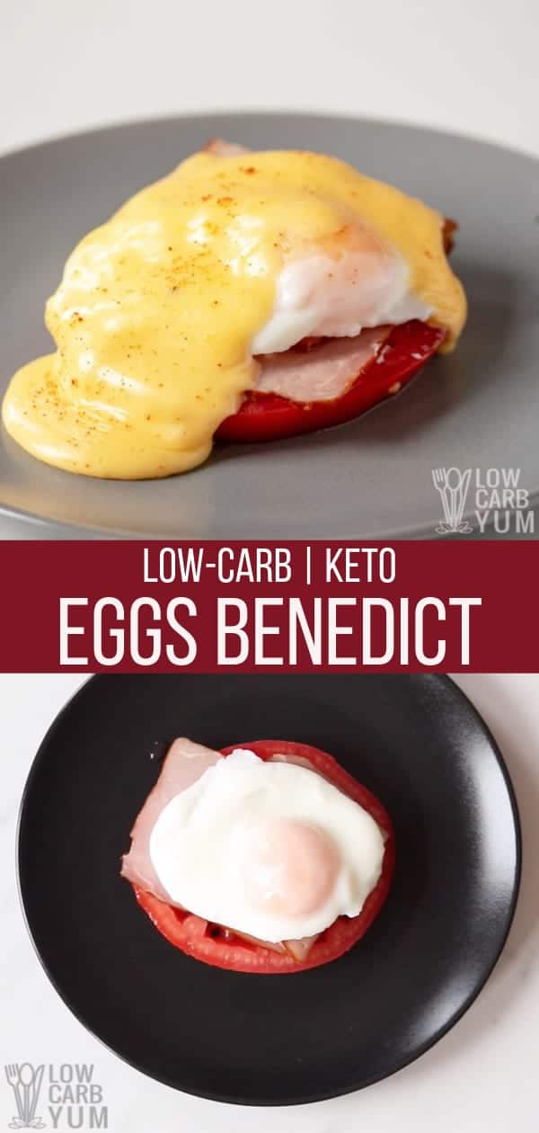 Keto Eggs Benedict Recipe with a Minute Muffin Low Carb Yum
