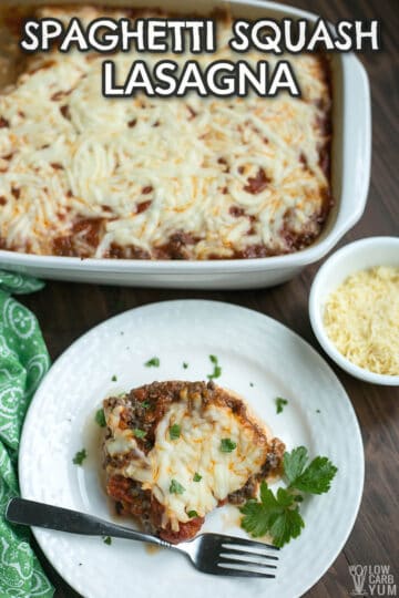 Easy Spaghetti Squash Lasagna Recipe - Low Carb Yum