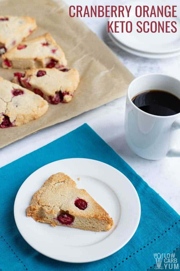 Cranberry Orange Keto Scones Recipe