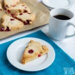 cranberry orange keto scones