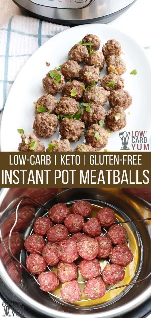 Instant Pot Meatballs (Keto, LowCarb, GlutenFree) Low Carb Yum