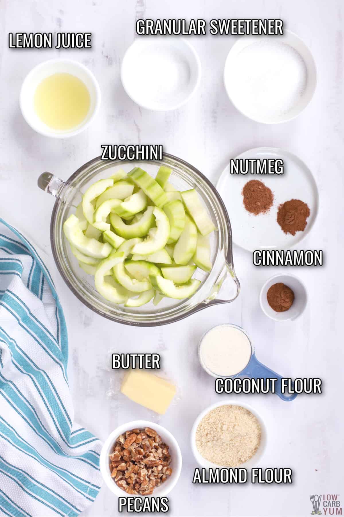 keto apple crisp recipe ingredients.