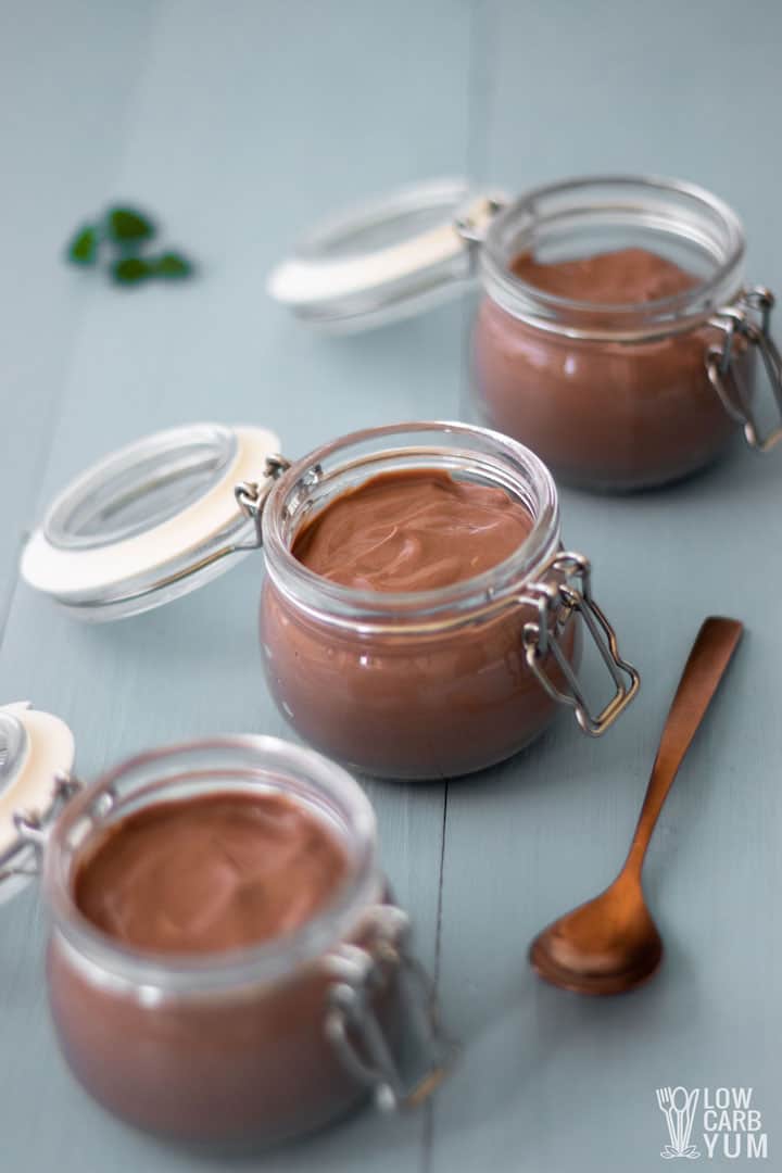 servings of keto chocolate tofu pudding