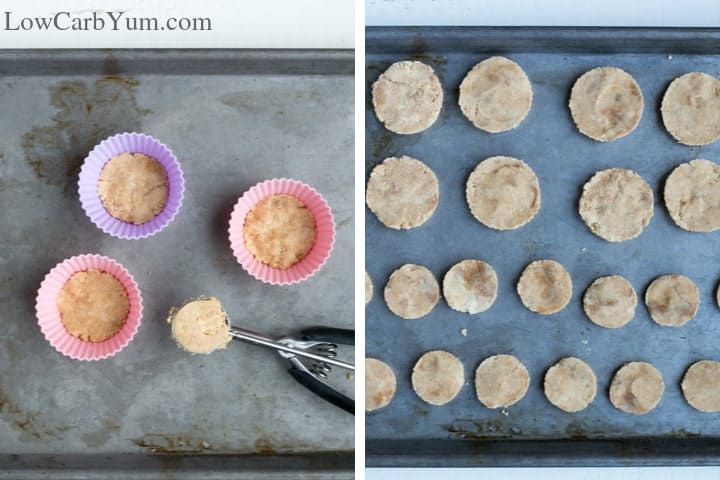 making peanut butter disks